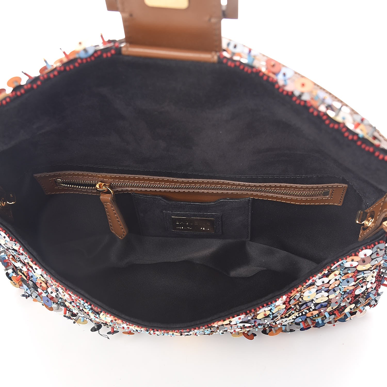 Fendi Sequin Embroidered Baguette Multicolor 5 of 12
