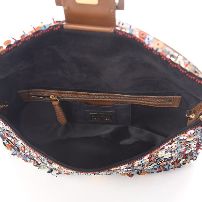 Fendi Sequin Embroidered Baguette Multicolor 5 of 12