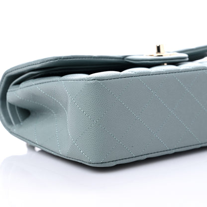 Chanel Caviar Quilted Small Double Flap Grey 8 of 10