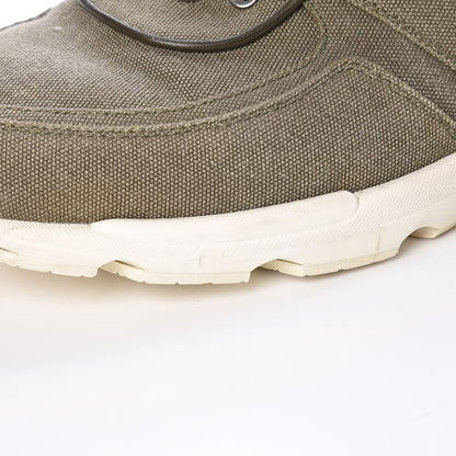 Chanel Canvas Mens Sneakers 44 Khaki 11 of 17