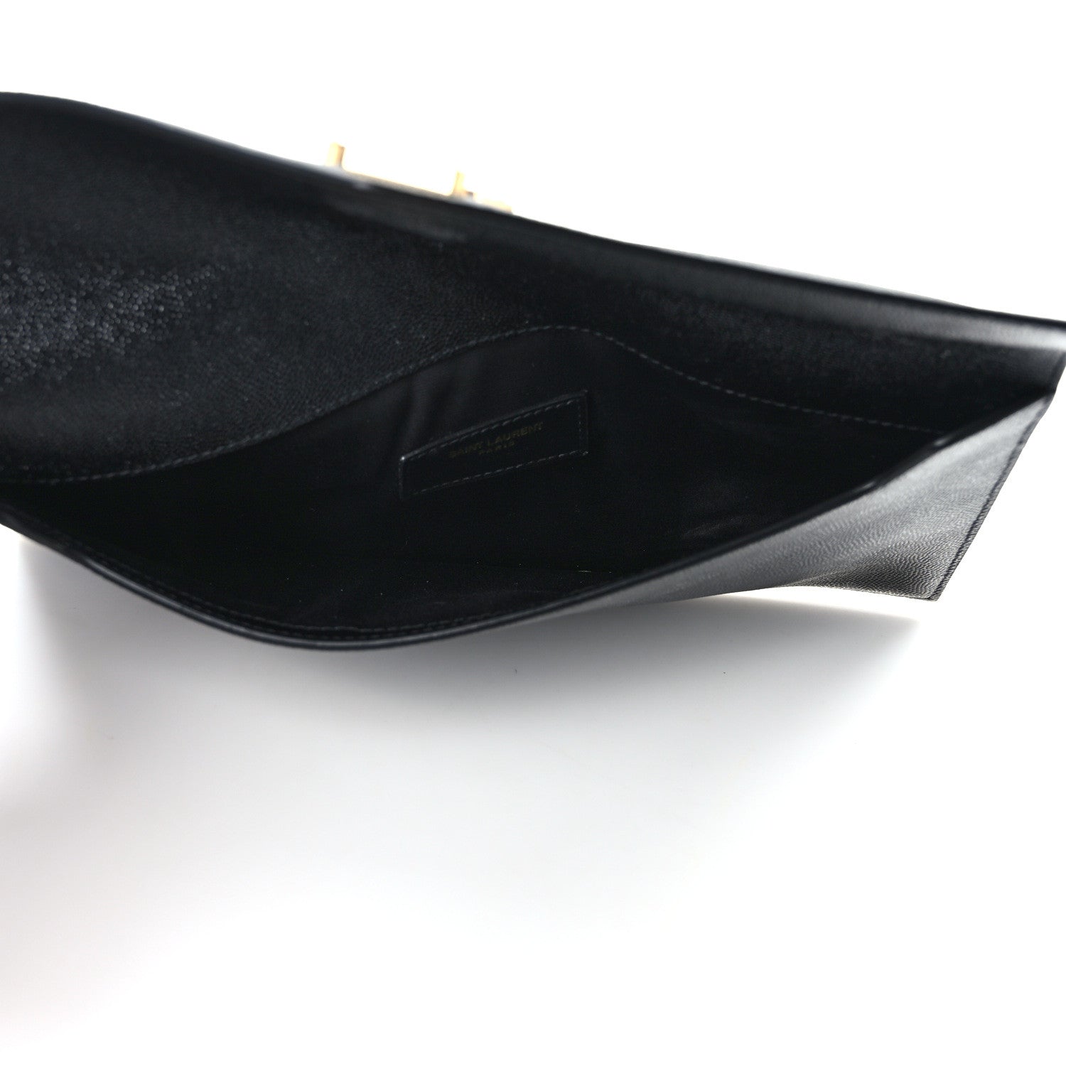 Saint Laurent Grain De Poudre Uptown Pouch Black 5 of 7
