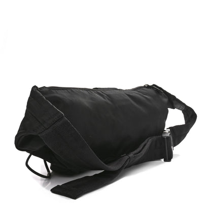 Prada Nylon Metal Triple Pocket Belt Bag Black 3 of 9