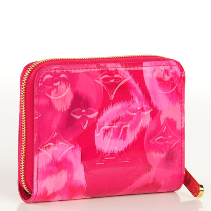 Louis Vuitton Vernis Ikat Zippy Coin Purse Rose Indien 3 of 7