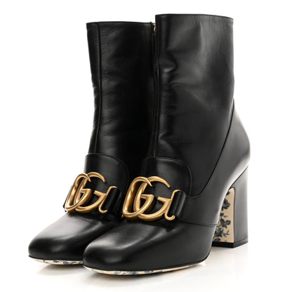 Gucci Malaga Kid GG Victoire 95mm Ankle Boots 36.5 Black 3 of 11