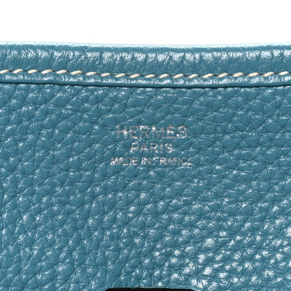 Hermes Taurillon Clemence Evelyne III PM Blue Jean 6 of 10