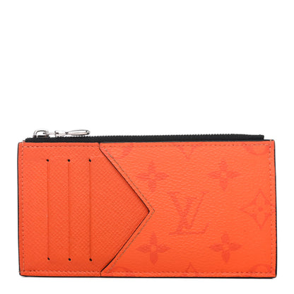 Louis Vuitton Taigarama Coin Card Holder Orange 1 of 4