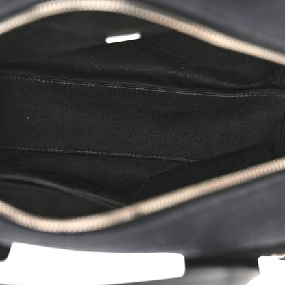 Chanel Mixed Fibers Small Deauville Bowling Bag Navy Blue 5 of 12