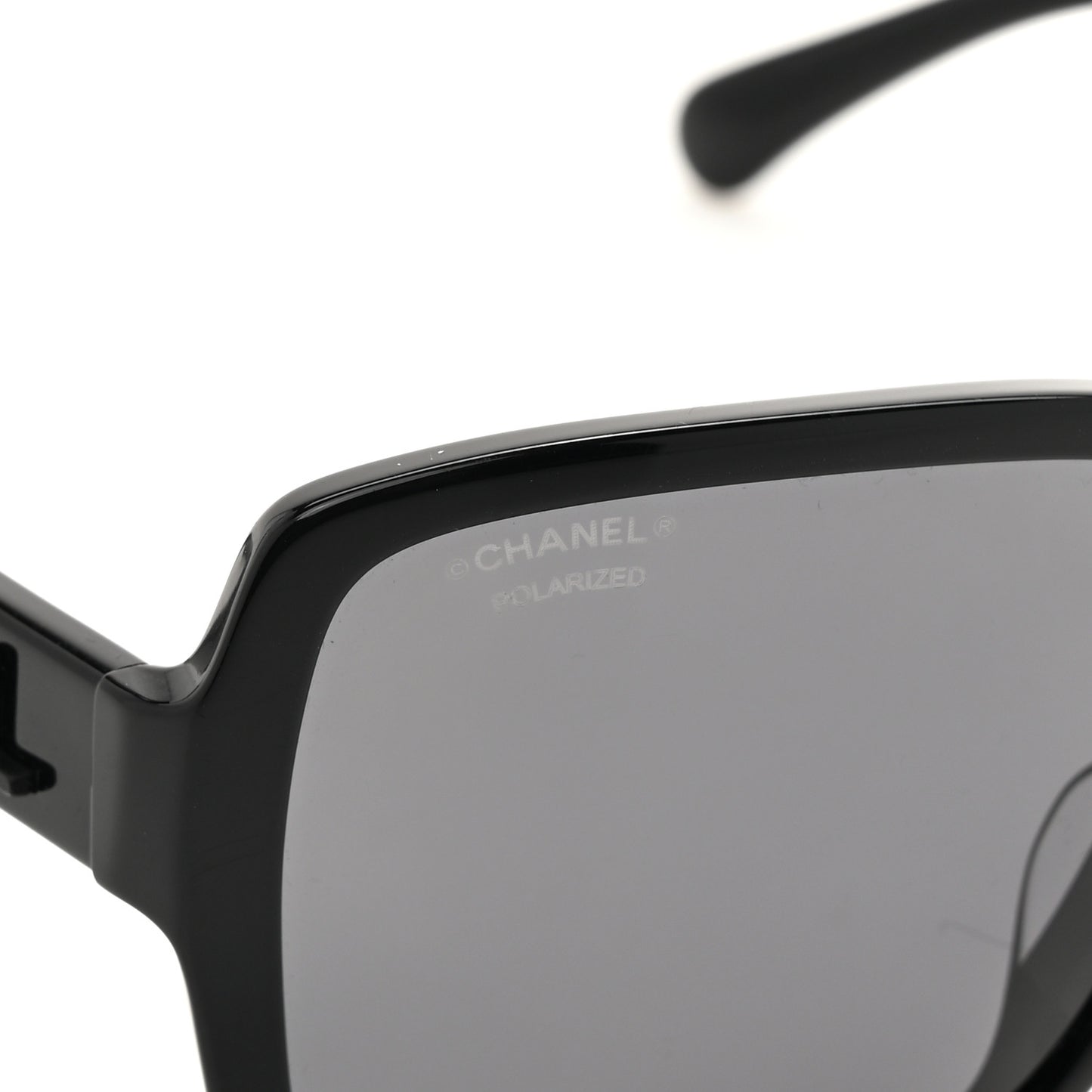 Acetate Polarized Square Sunglasses 5408 Black