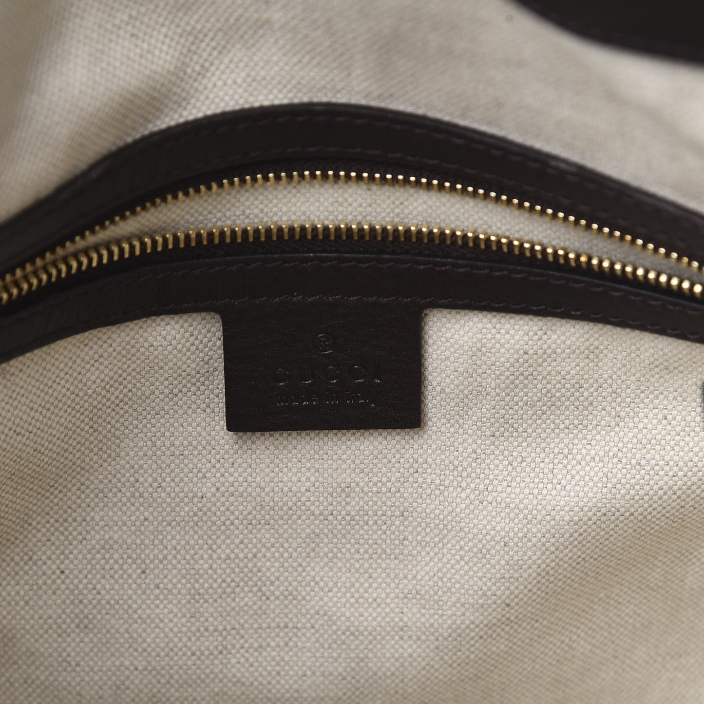 Guccissima Medium Bree Foldover Tote Chocolate