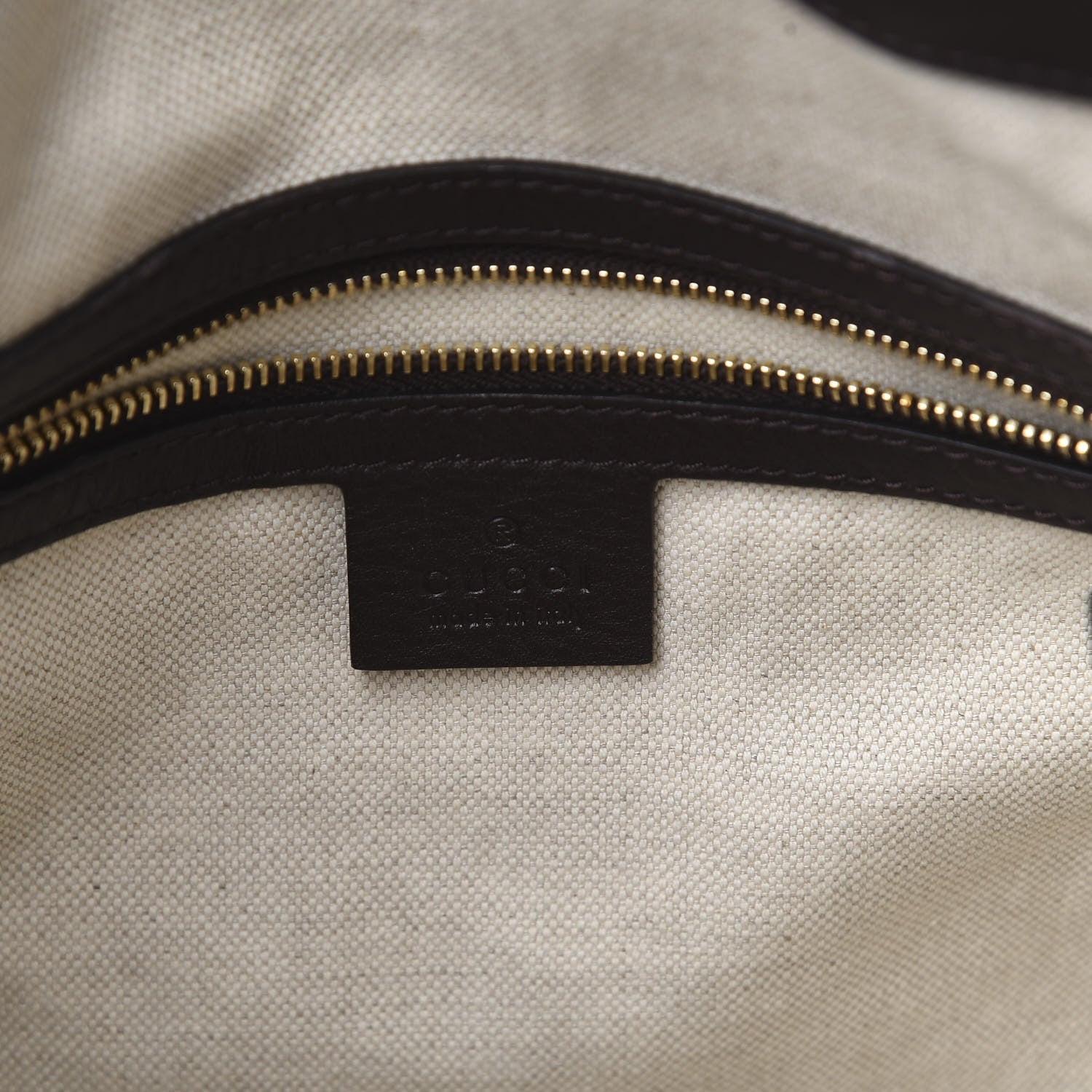 Gucci Guccissima Medium Bree Foldover Tote Chocolate 6 of 12