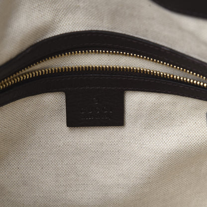 Gucci Guccissima Medium Bree Foldover Tote Chocolate 6 of 12