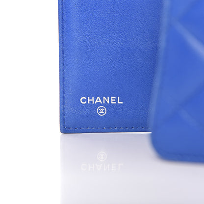Chanel Lambskin Quilted Large Flap Wallet Blue 6 of 13