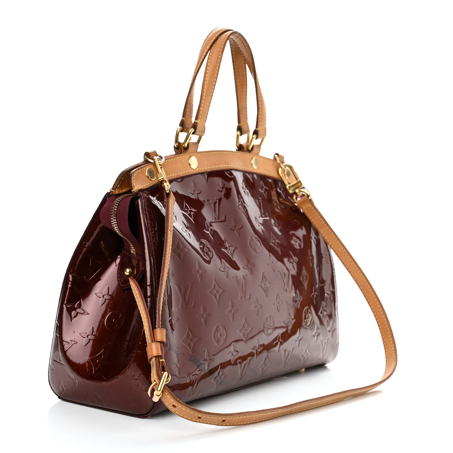 Louis Vuitton Vernis Brea MM Rouge Fauviste 3 of 15