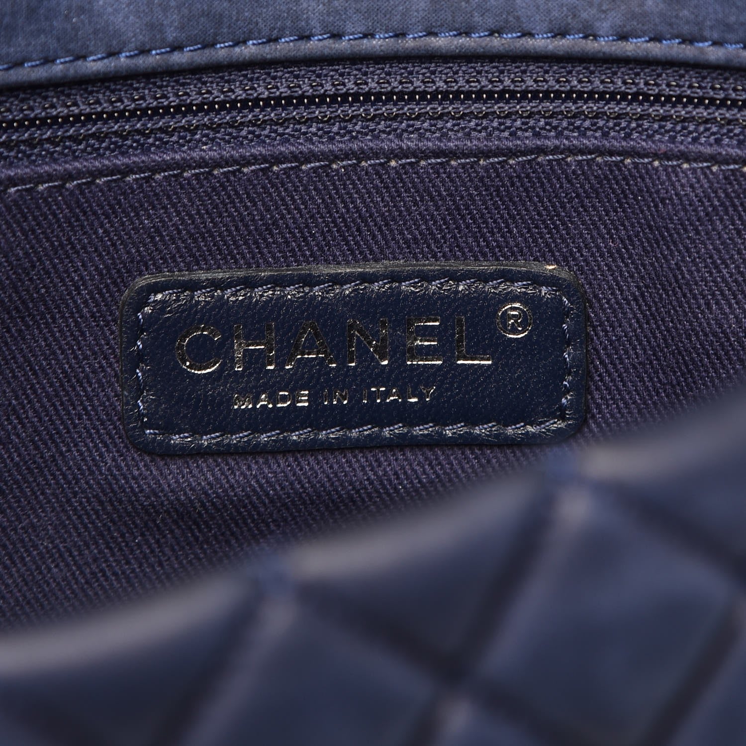 Chanel Iridescent Calfskin Quilted Large New Bubble Flap Navy 6 of 10