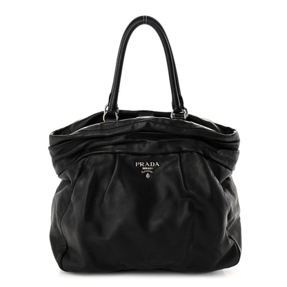 Prada Nappa Frills Tote Black 1 of 14