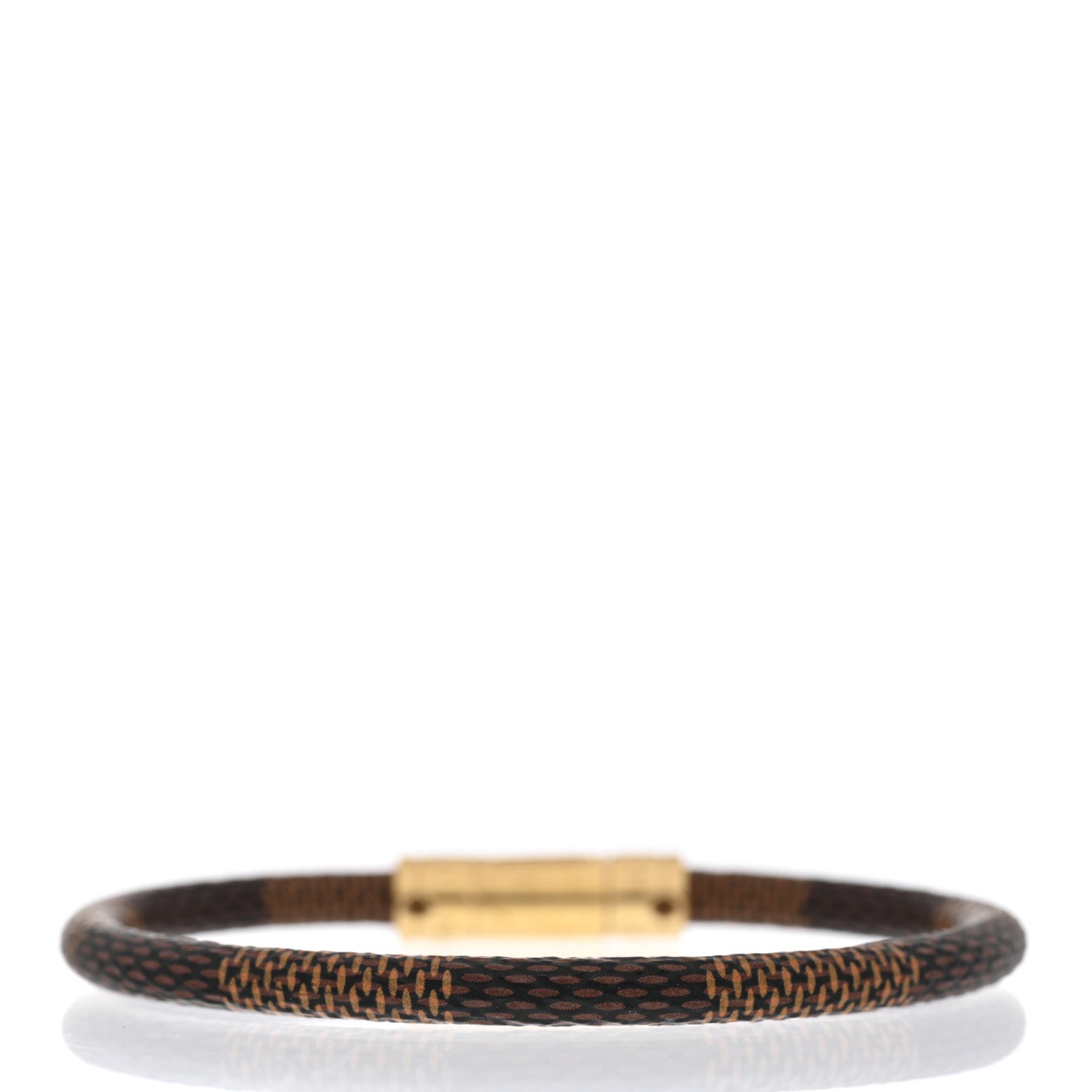 Louis Vuitton Damier Ebene Keep It Bracelet 19 3 of 5