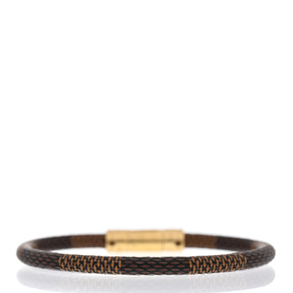 Louis Vuitton Damier Ebene Keep It Bracelet 19 3 of 5