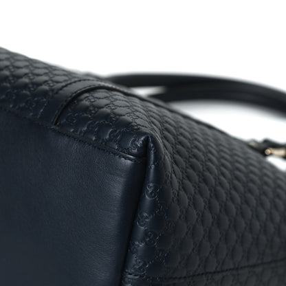 Gucci Soft Microguccissima Dome Satchel Navy 11 of 14