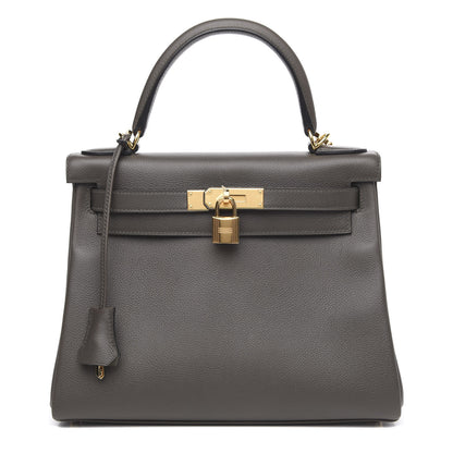 Hermes Evercolor Kelly Retourne 28 Vert De Gris 1 of 10