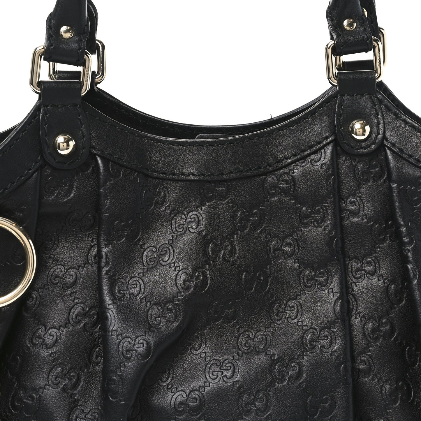 Guccissima Medium Sukey Tote Black