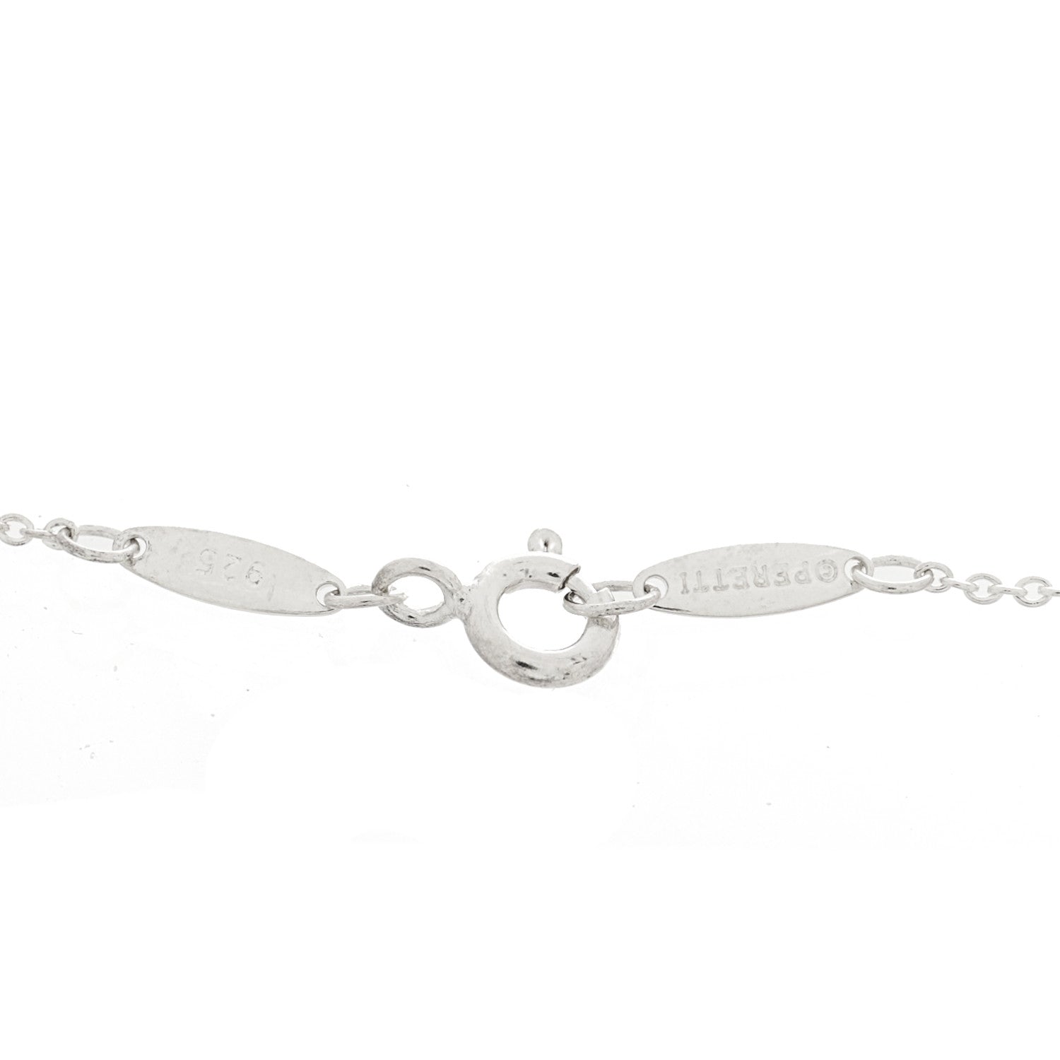 Tiffany Sterling Silver Aquamarine Elsa Peretti Color By The Yard Bracelet 3 of 4