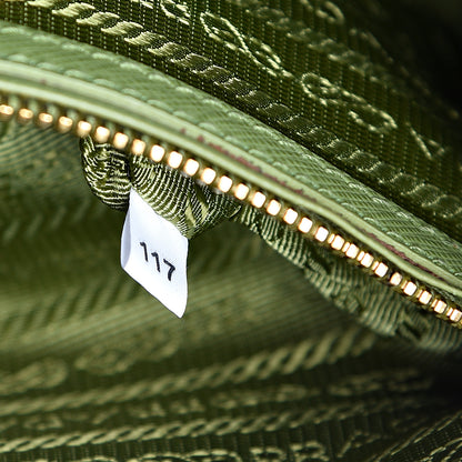 Prada Saffiano Lux Mini Galleria Double Zip Tote Prato 7 of 12