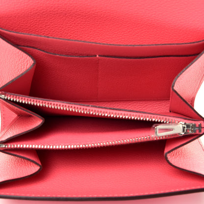 Hermes Evercolor Constance Short Wallet Rose Azalee 5 of 7