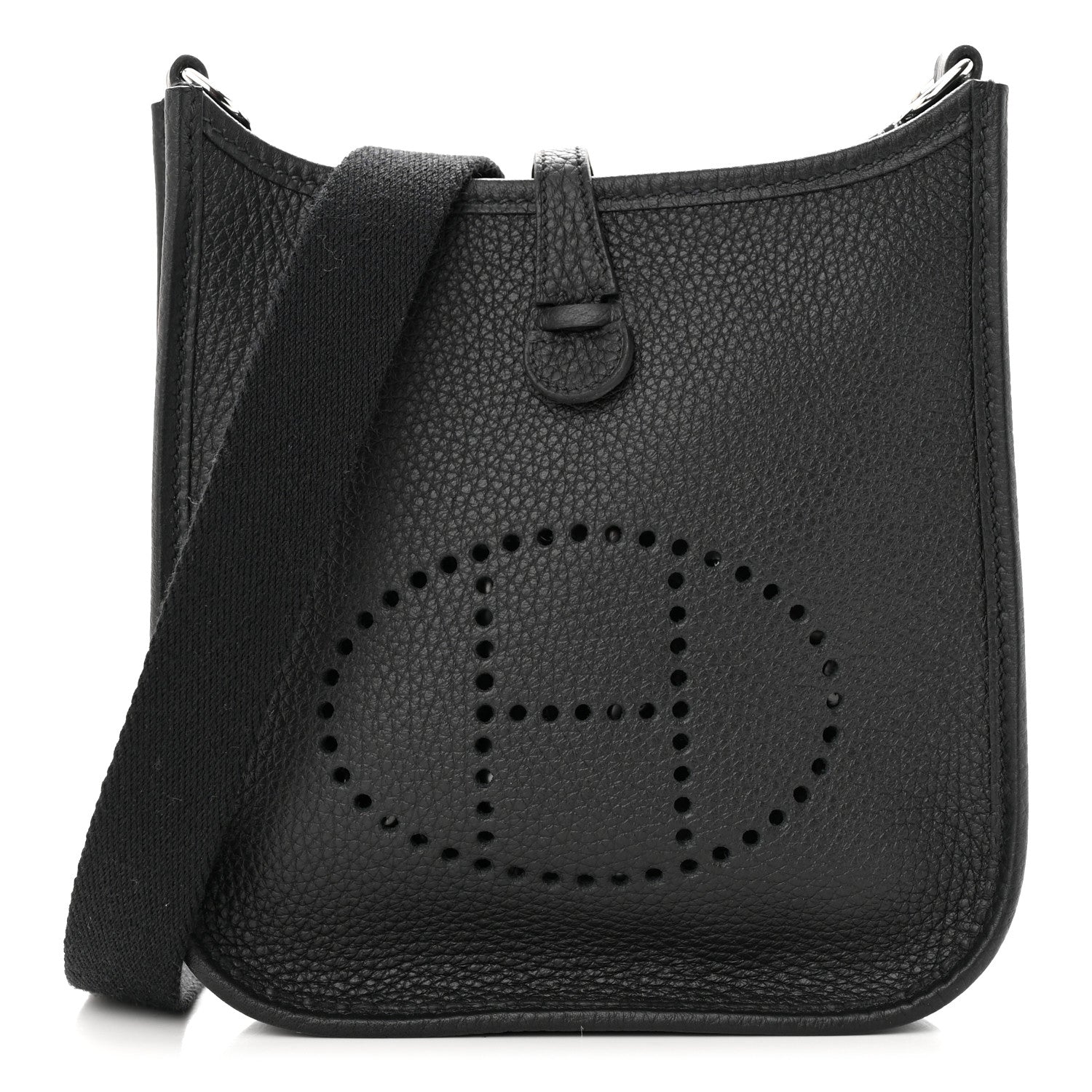 Hermes Taurillon Clemence Evelyne TPM Black 1 of 11
