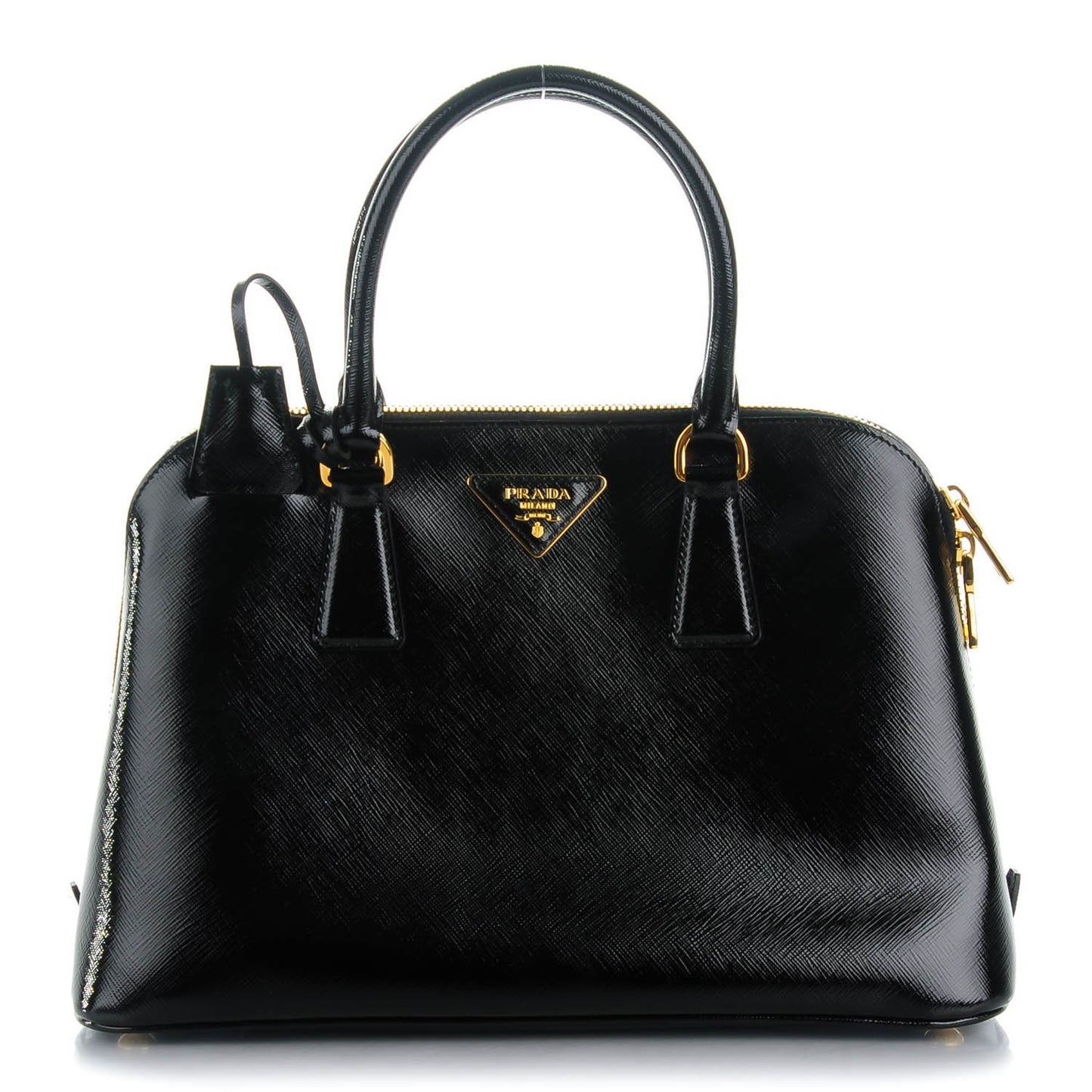 Saffiano Vernice Medium Promenade Tote Black