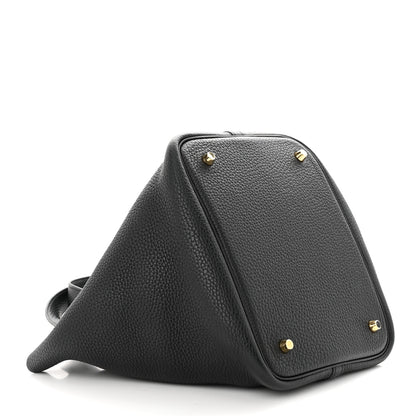 Hermes Taurillon Clemence Picotin Lock 22 MM Black 4 of 14