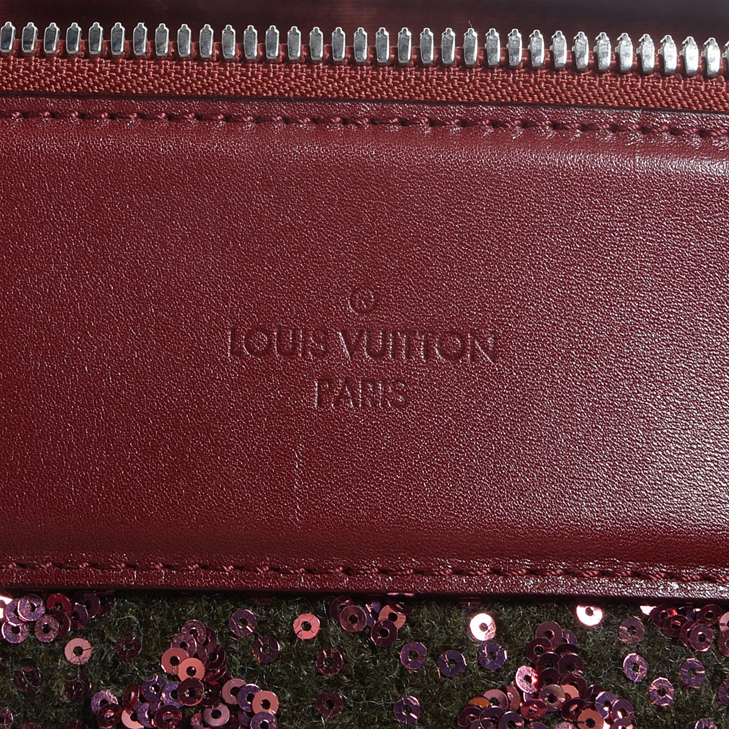 Louis Vuitton Sequin Monogram Sunshine Express North South Burgundy 6 of 9