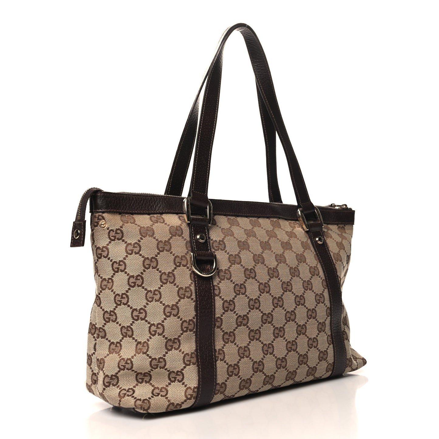 Monogram Medium Abbey Tote Brown