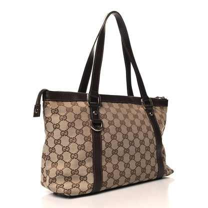 Gucci Monogram Medium Abbey Tote Brown 3 of 10