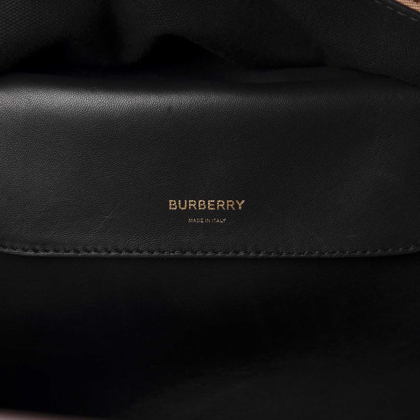 Smooth Calfskin Medium Cube Bowling Bag Mahogany