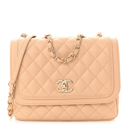 Chanel Lambskin Quilted Medium Lovely Day Flap Beige 1 of 12
