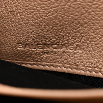 Balenciaga Chevre Gold Metallic Edge Hardware Continental Zip Around Wallet Rose Des Sables 6 of 12