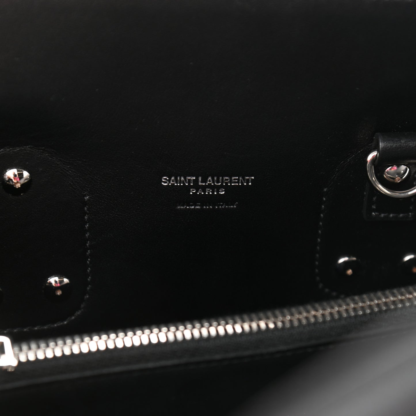 Grained Calfskin Small Sac De Jour Black