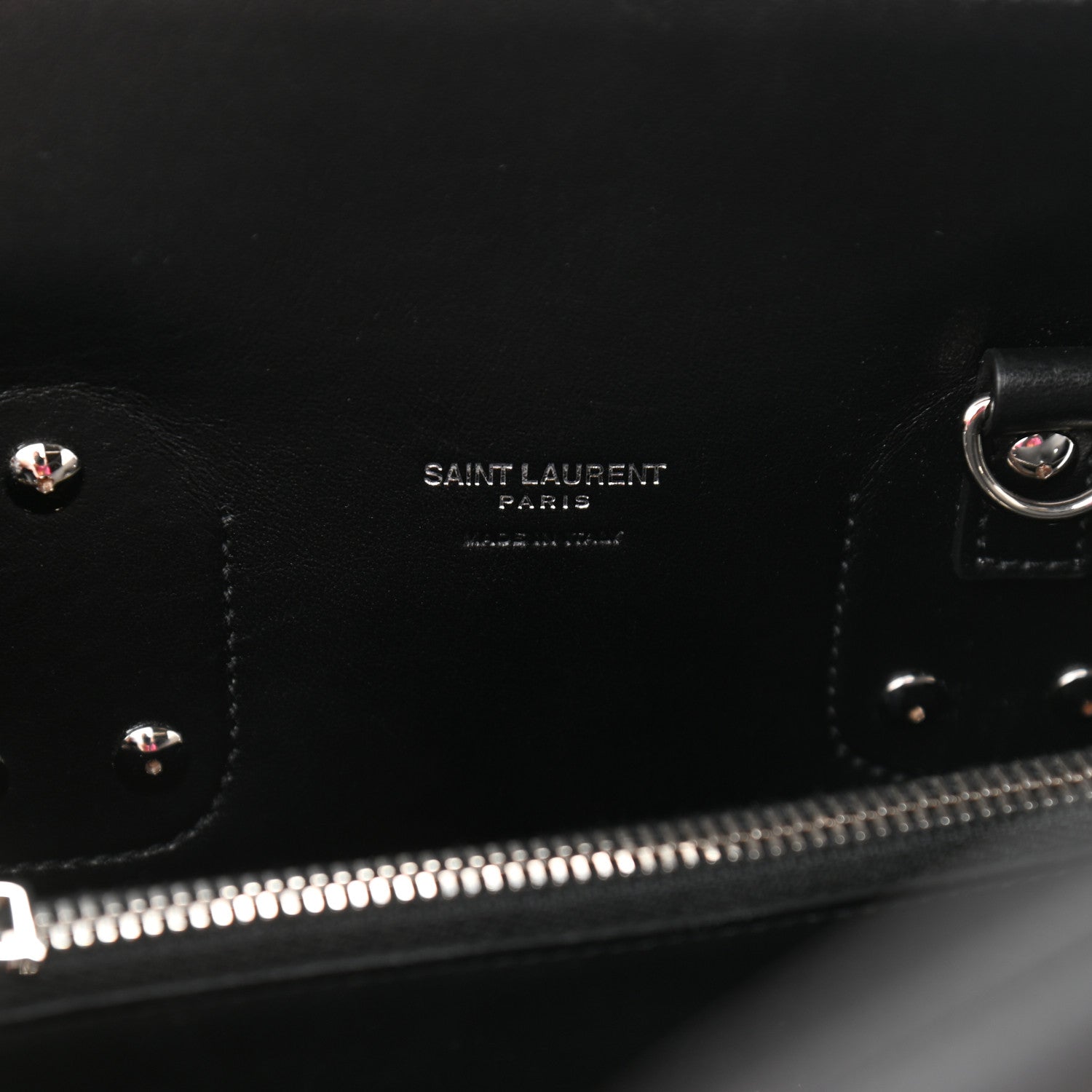 Saint Laurent Grained Calfskin Small Sac De Jour Black 5 of 11