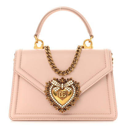 Dolce & Gabbana Smooth Calfskin Small Devotion Envelope Top Handle Bag Cipria 1 of 10
