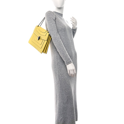 Bulgari Calfskin Serpenti Forever Crossbody Bag Yellow 2 of 9