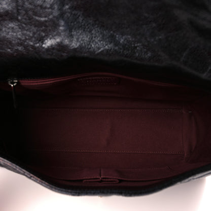 Chanel Crumpled Grained Calfskin Jumbo CC Crave Flap Black 5 of 13