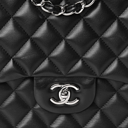 Chanel Lambskin Quilted Jumbo Single Flap Black 10 of 10