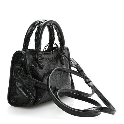 Balenciaga Agneau Arena Classic Hardware Nano Le City Black 3 of 11