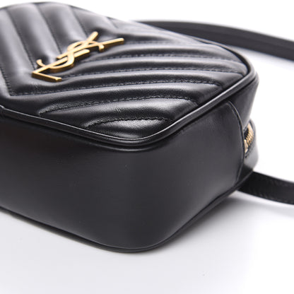 Saint Laurent Calfskin Matelasse Monogram Lou Belt Bag Black 9 of 9