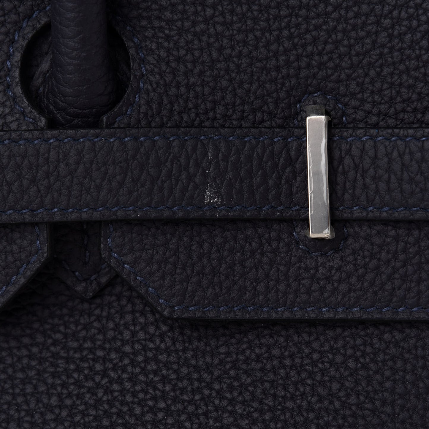 Togo Swift Officier Birkin 35 Bleu Nuit Vert Cypress