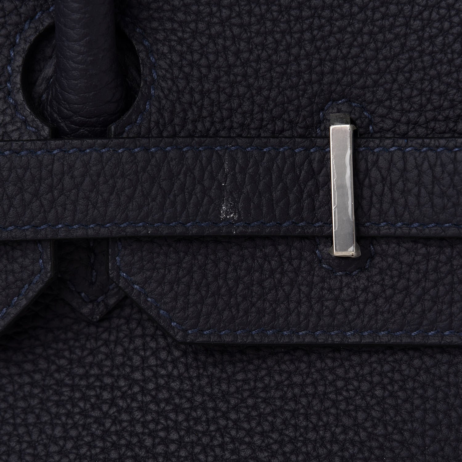 Hermes Togo Swift Officier Birkin 35 Bleu Nuit Vert Cypress 8 of 12