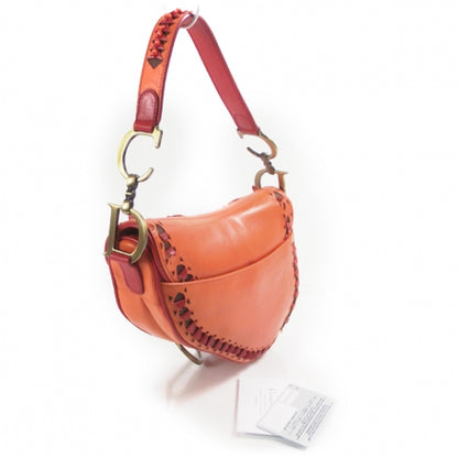 Christian Dior Leather Saddle Bag Orange LTD ED 3 of 10