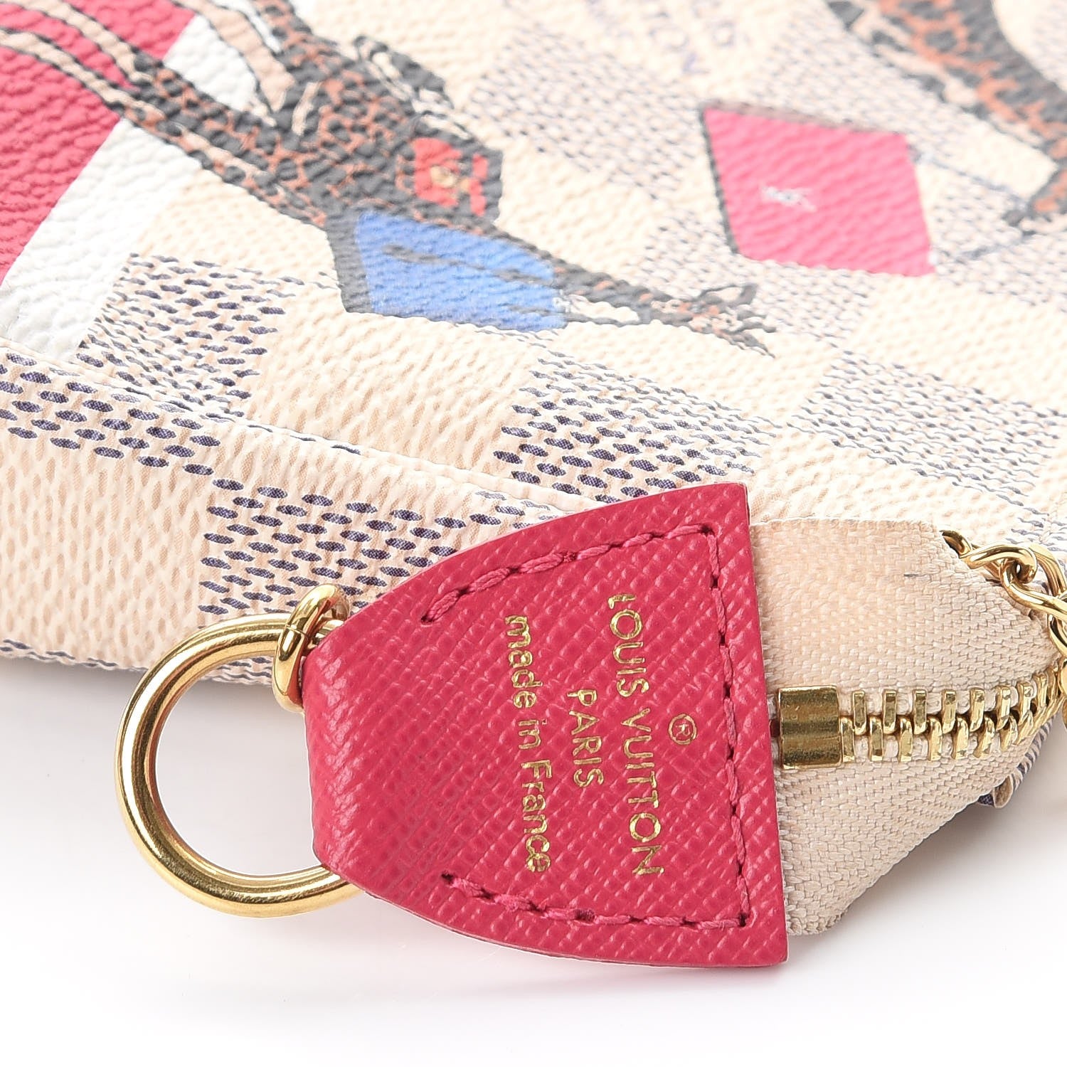 Louis Vuitton Damier Azur 2017 Christmas Animation Mini Pochette Accessories 6 of 8
