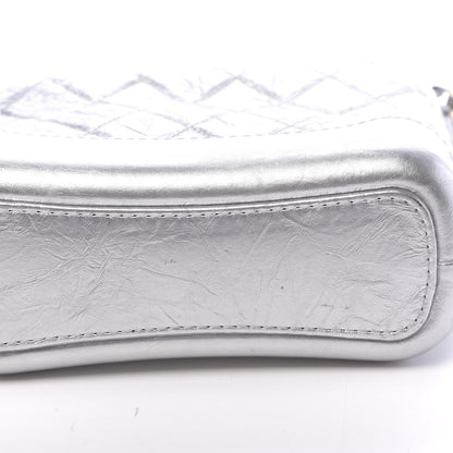 Chanel Metallic Aged Calfskin Quilted Small Gabrielle Hobo Silver 11 of 11