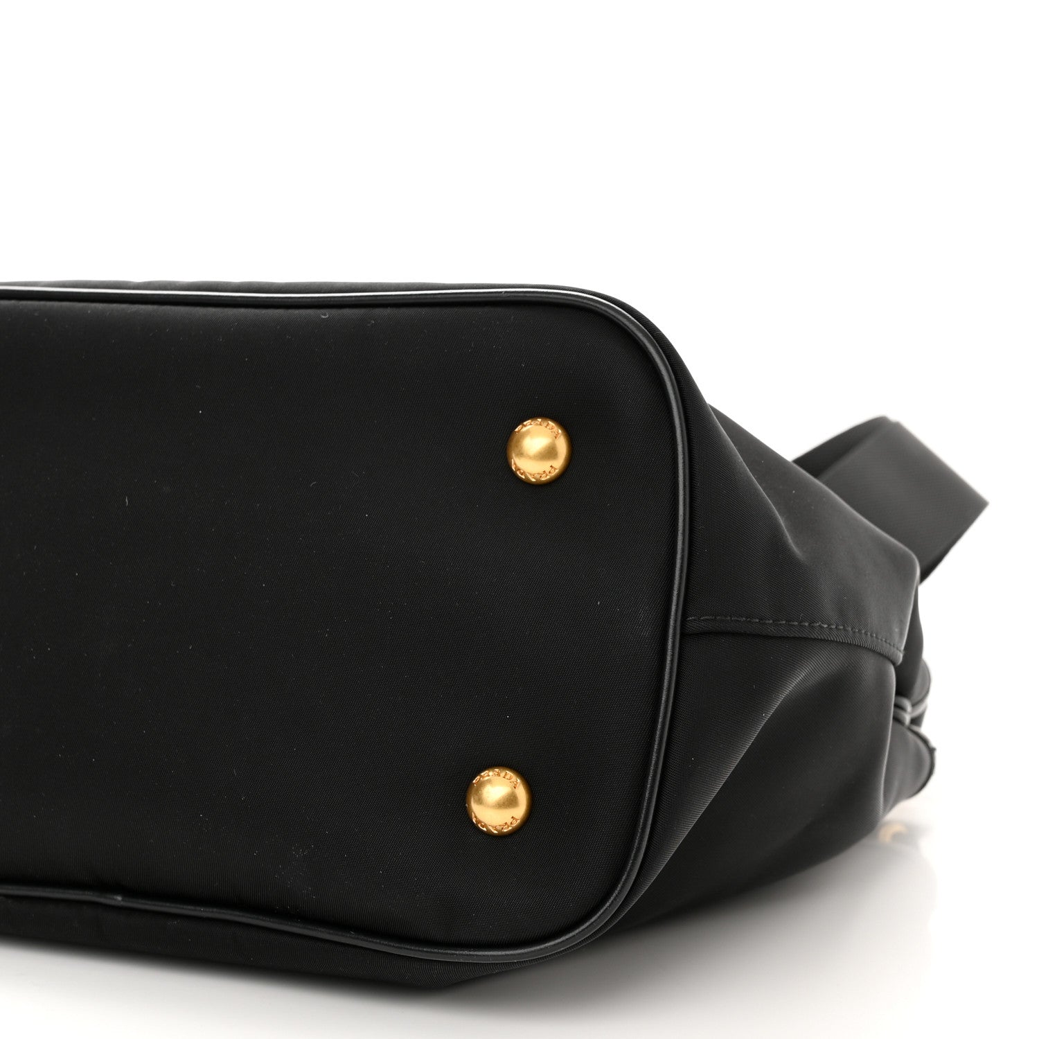 Prada Tessuto Nylon Soft Calf Small Tote Black 10 of 10